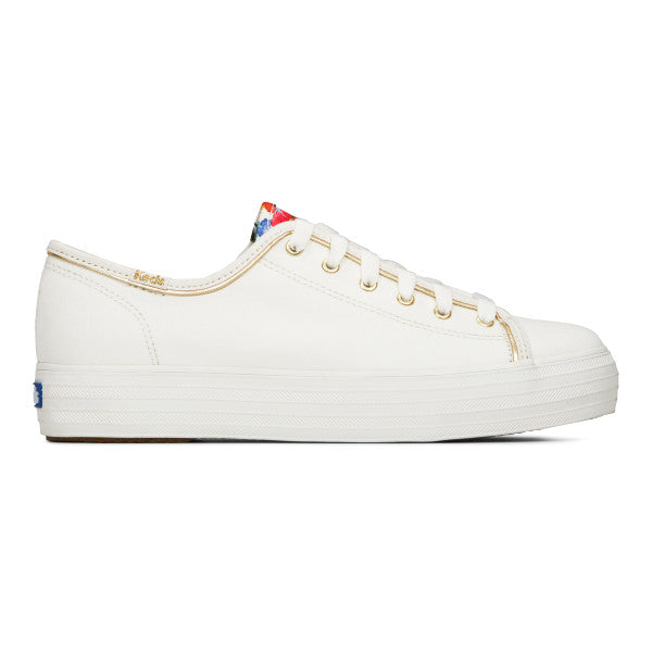 Wander Off Gold Piped Triple Up Sneaker