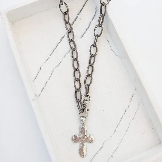 It All Works Out Cross Necklace