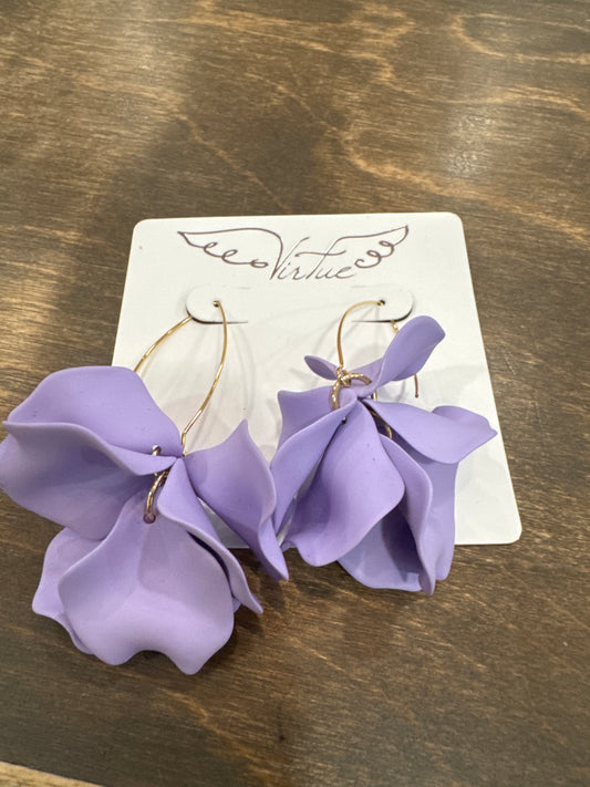 Hyacinth Tiered Marquis Earrings Virtue