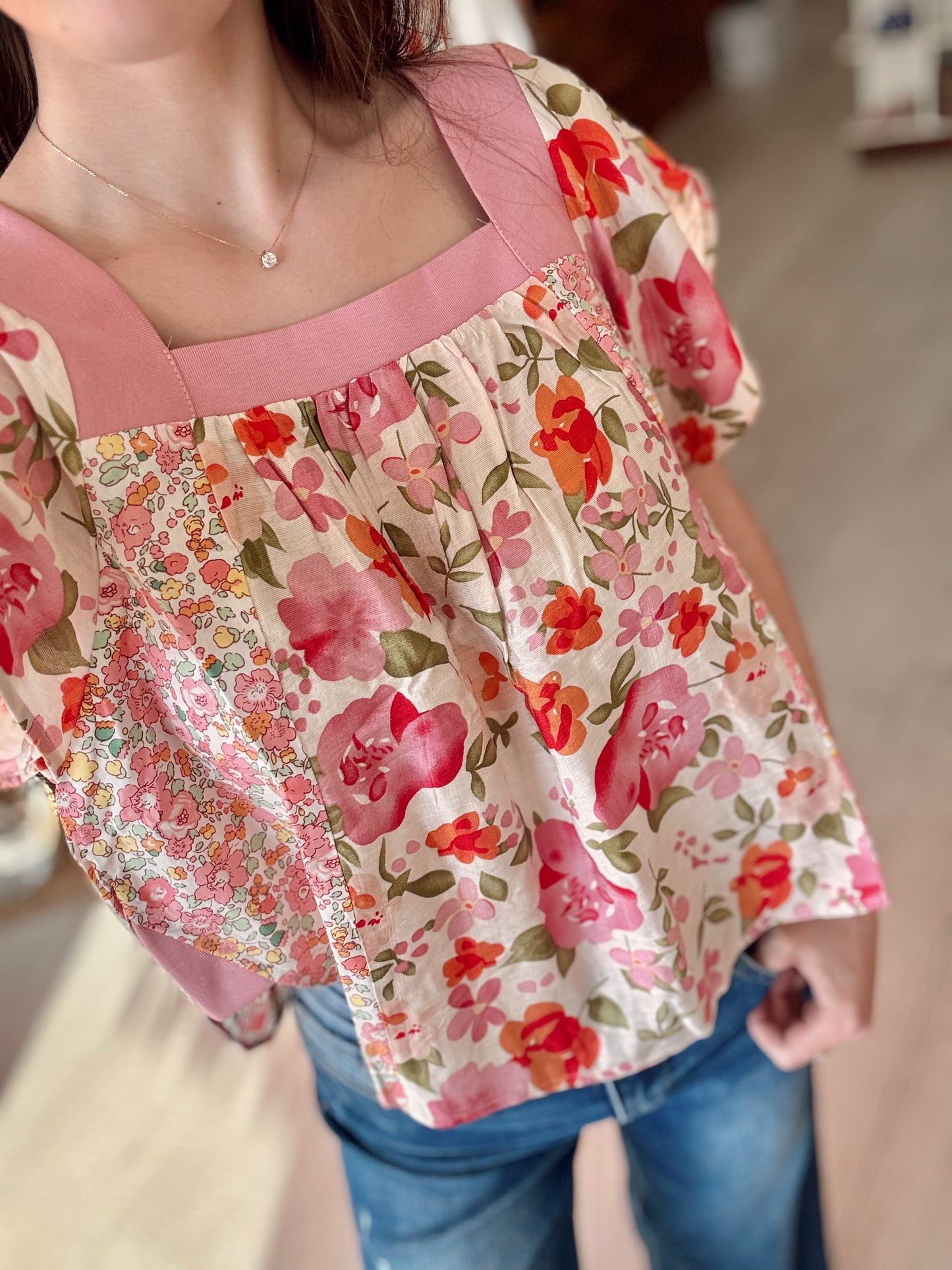Hello Spring Floral Top
