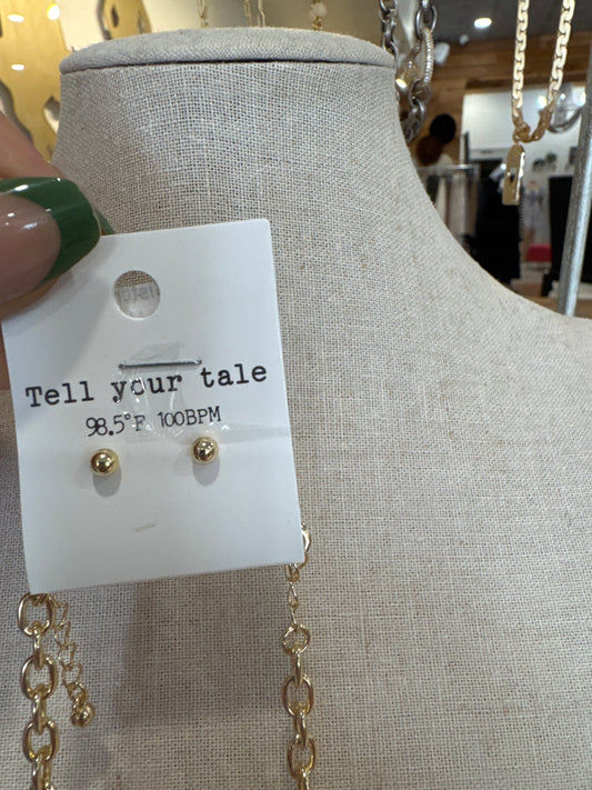 Mardi Gras Set Earrings Necklace