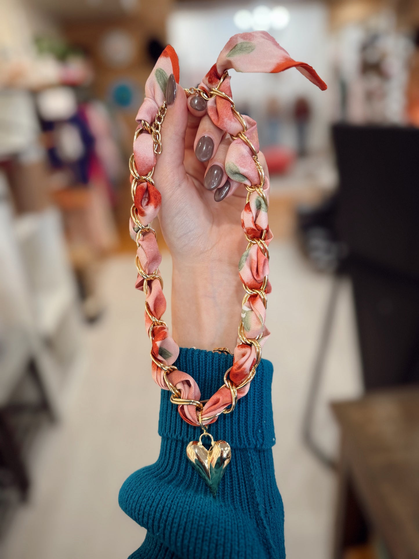 Dora Scarf Chain Necklace