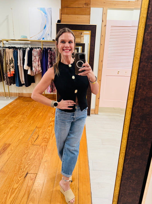 Golden Ember Sweater Vest