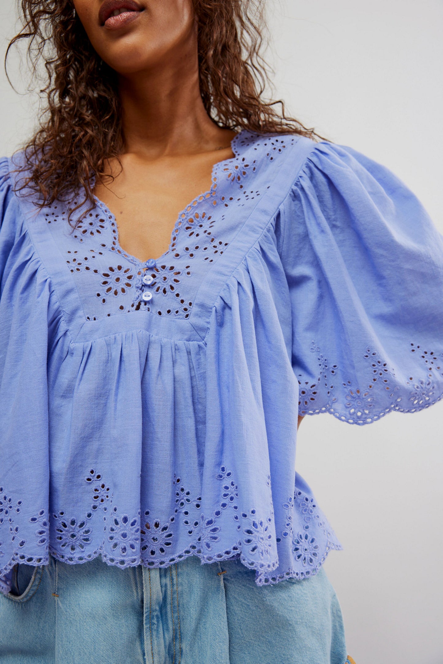 Perfect Forecast Costa Eyelet Top