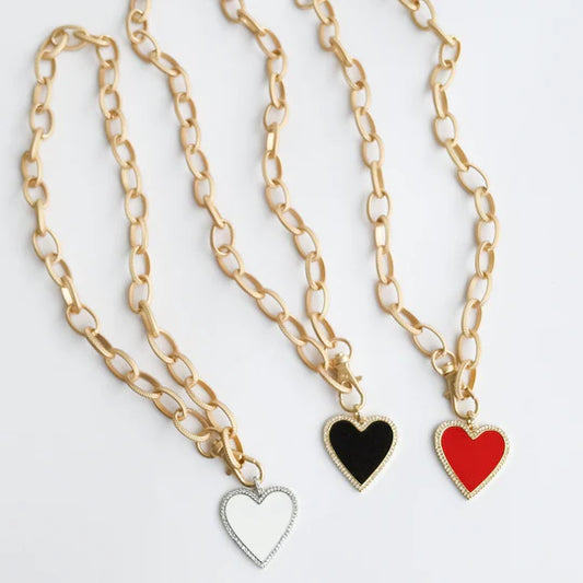 In a Bad Romance Heart Necklace