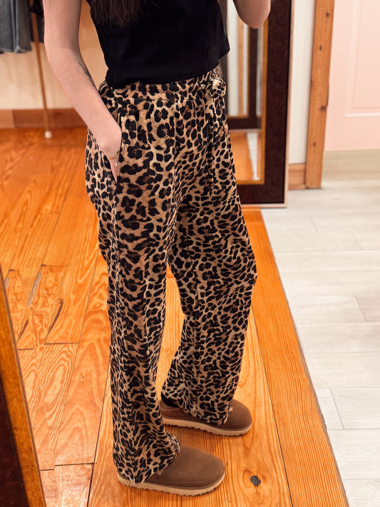 LULUMAC - Leopard Waffle Pant
