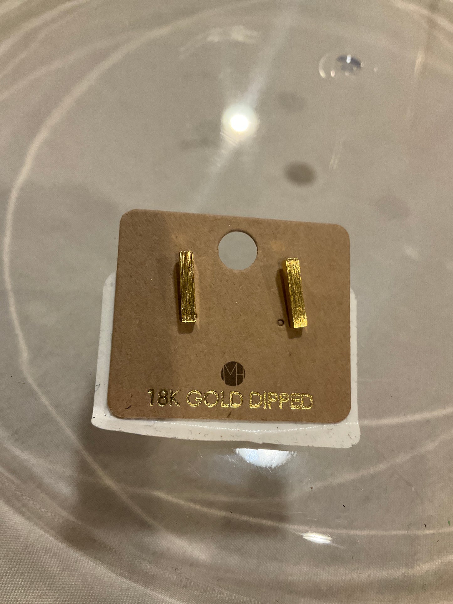 Silver post earrings