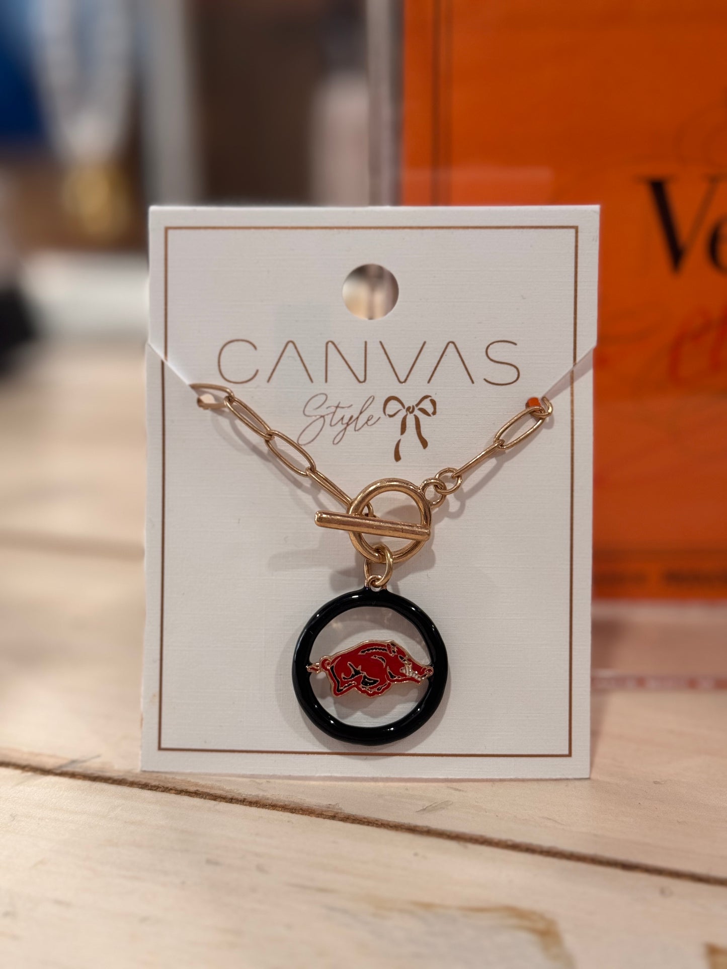 Arkansas Razorback Necklace