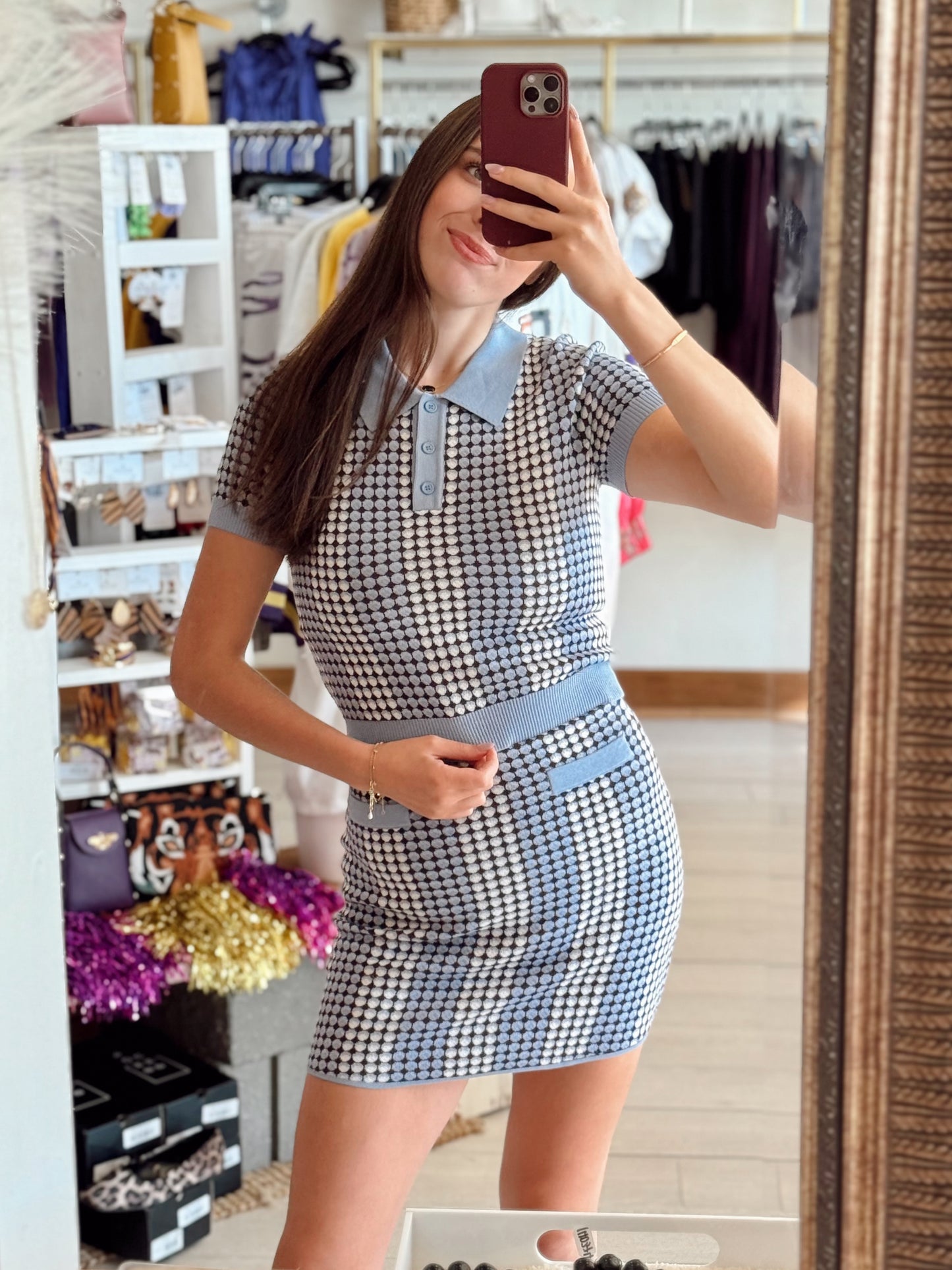 Callie Knit Polo Top