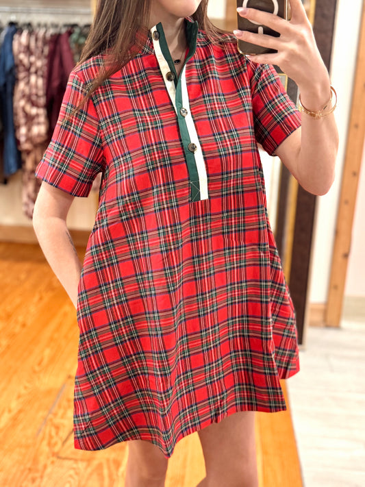 The Charlotte Plaid Mini Dress