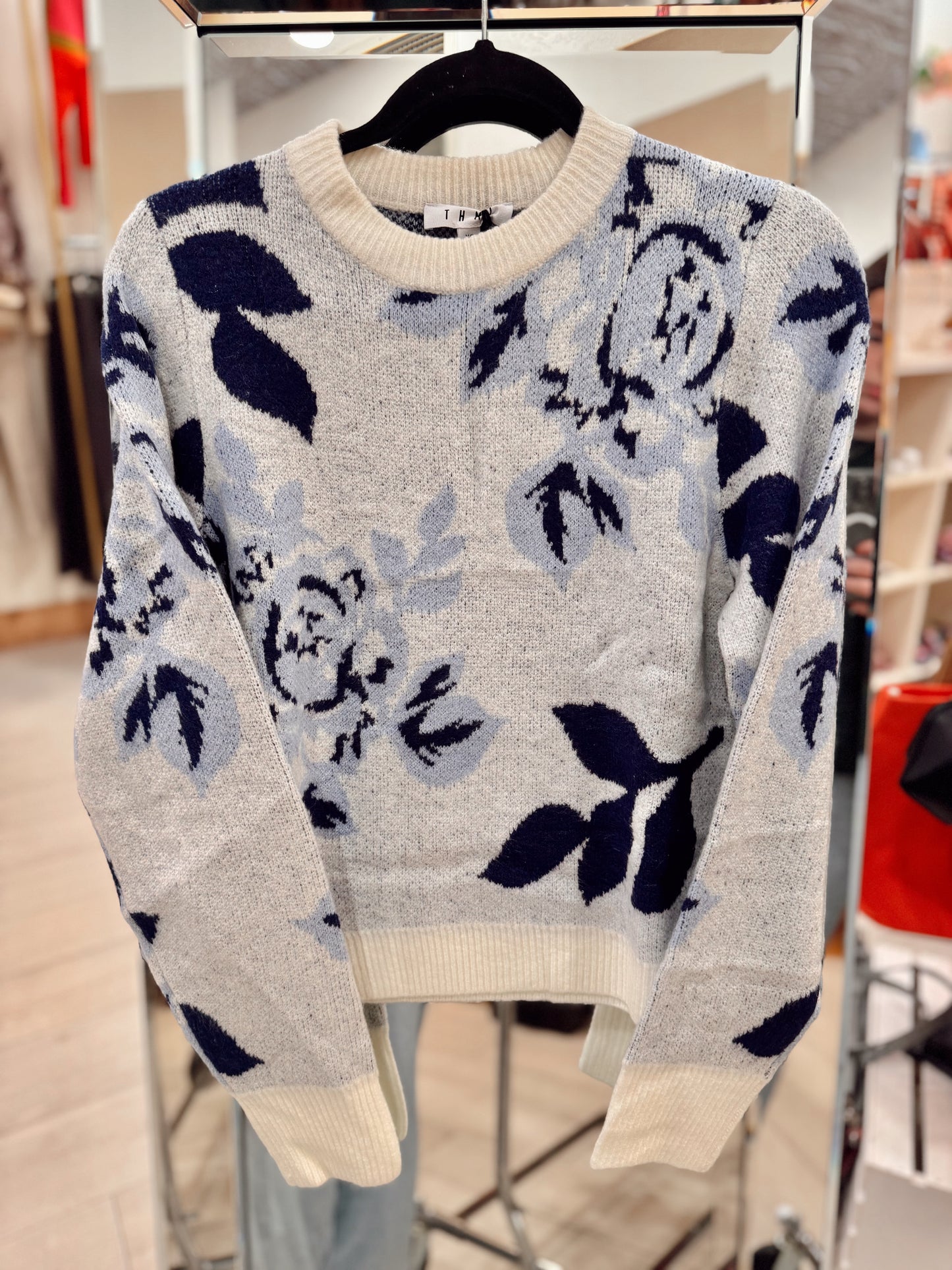 Frosted Petals Knit Sweater