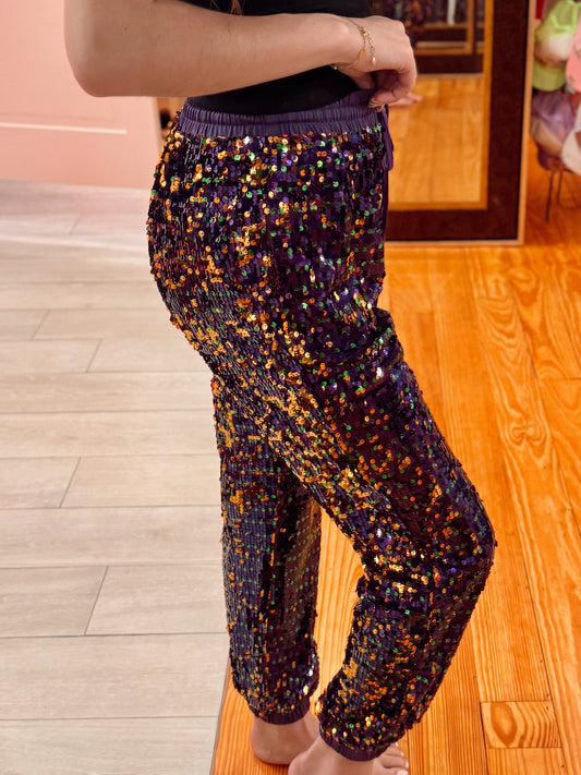 Krewe Royale Sequin Joggers