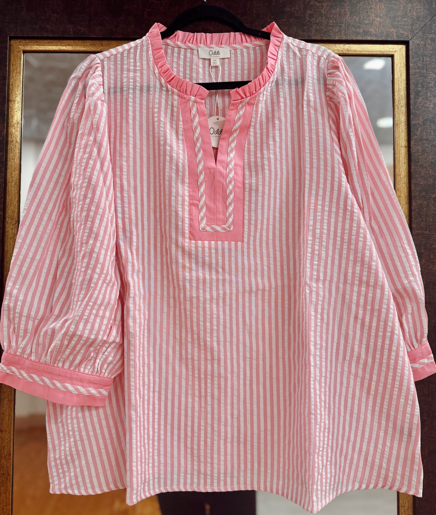 Blush Stripe Stripe Top