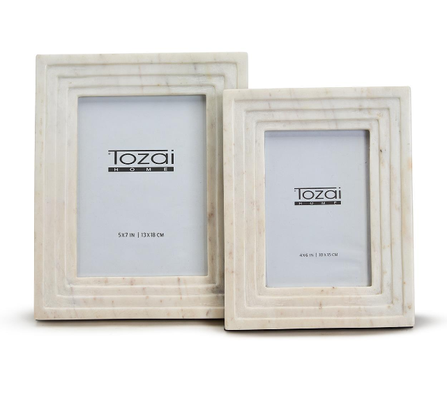 Timeless Marble: Scala Santa White Marble Photo Frames