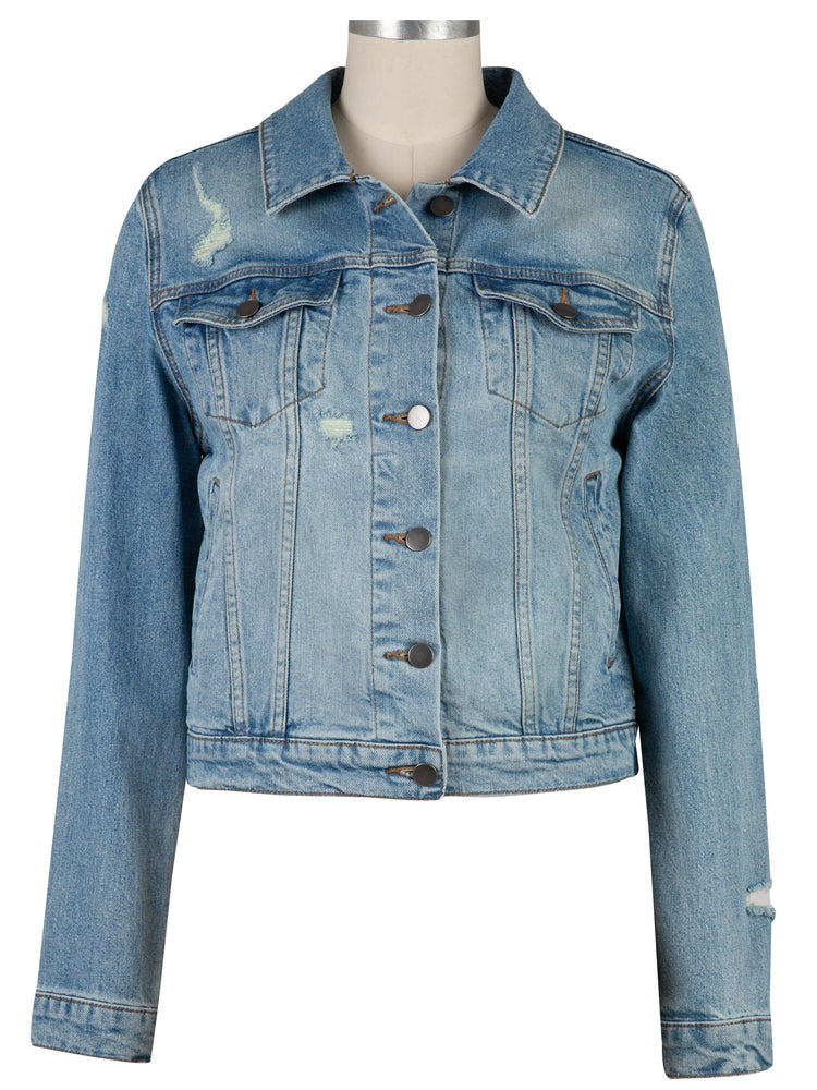 JULIA DENIM JACKET (ELECTRIFY WASH)