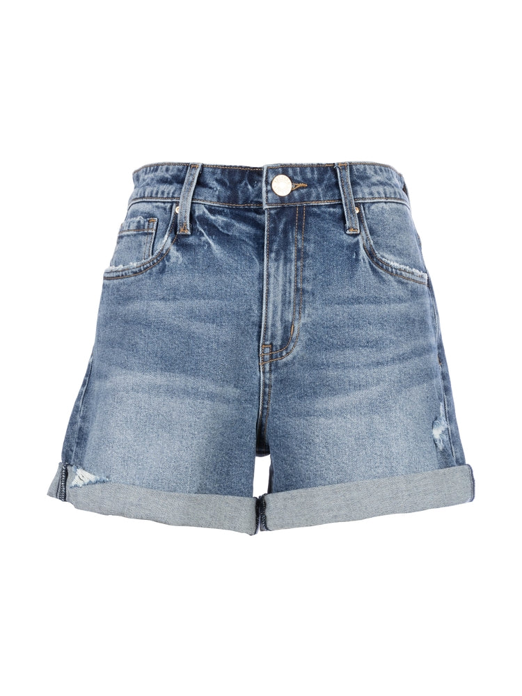 TAYLOR HIGH RISE SHORT ROLLED HEM (Assembled Wash)