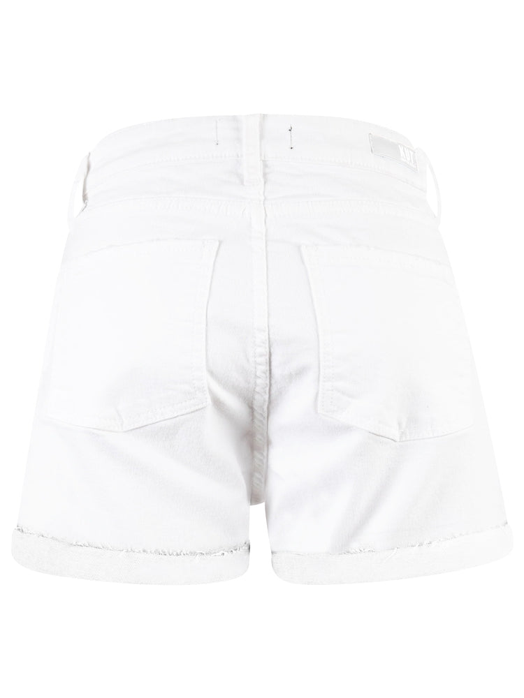 Optic White Jane High Rise Short