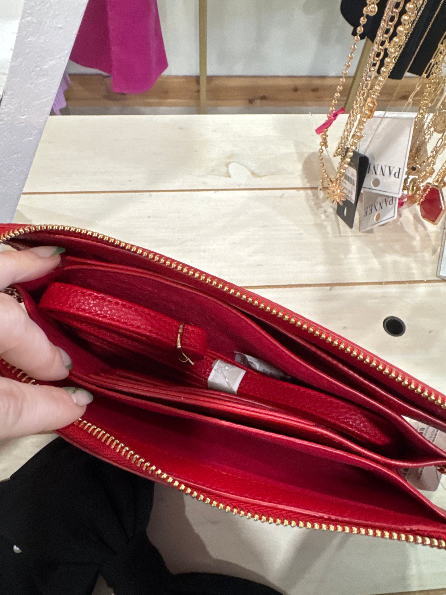 Red Wristlet crossbody