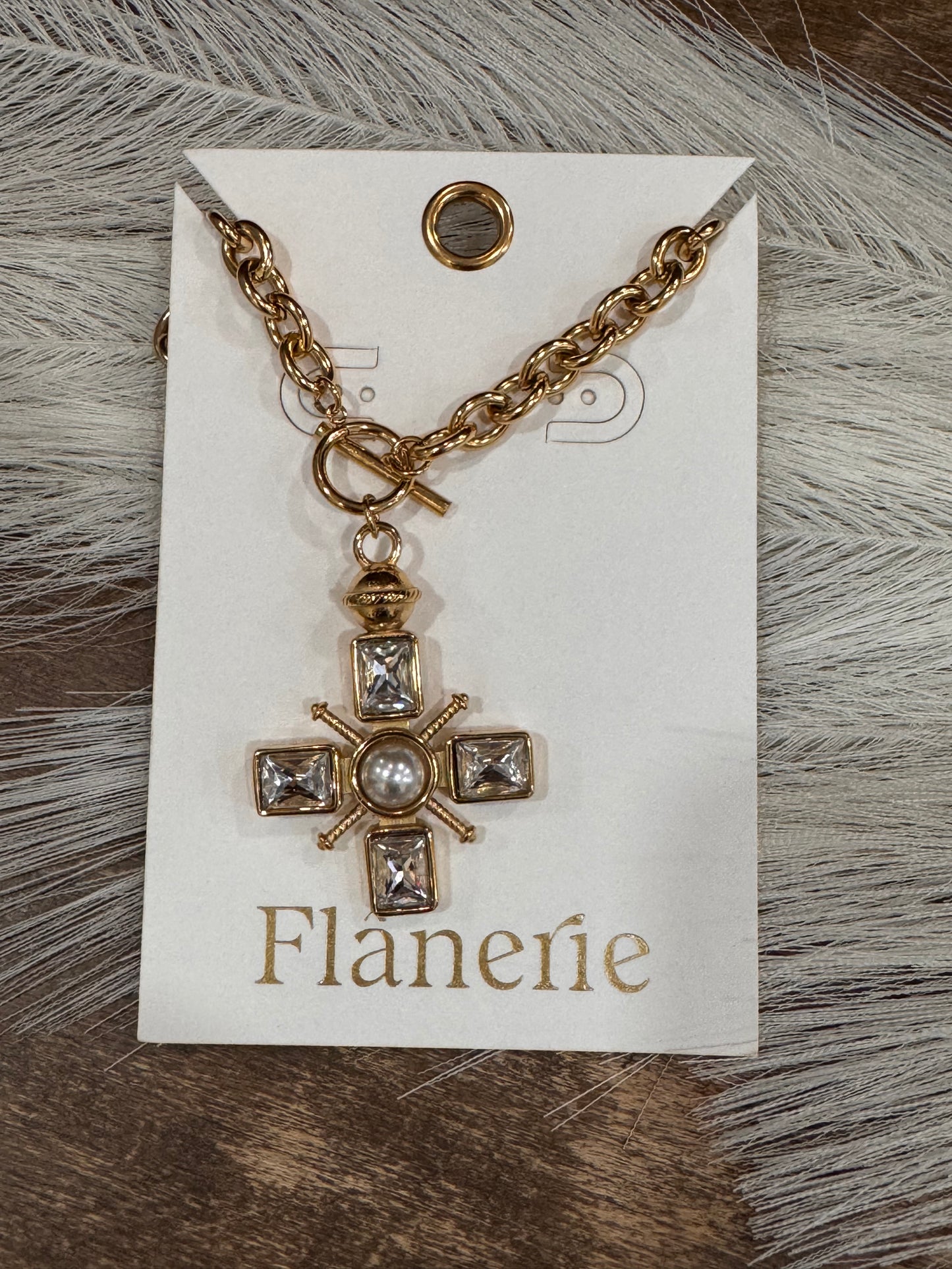 Radiant Cross Pendant Necklace