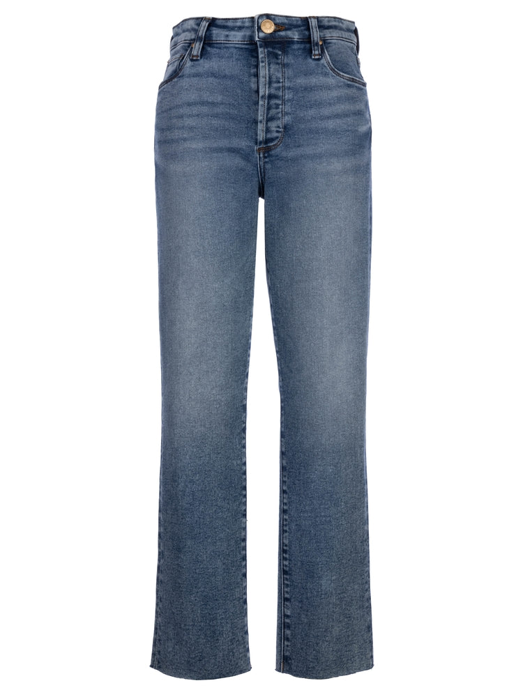 Reese High Rise Fab Ab Ankle Straight Jean (Incredible Wash)