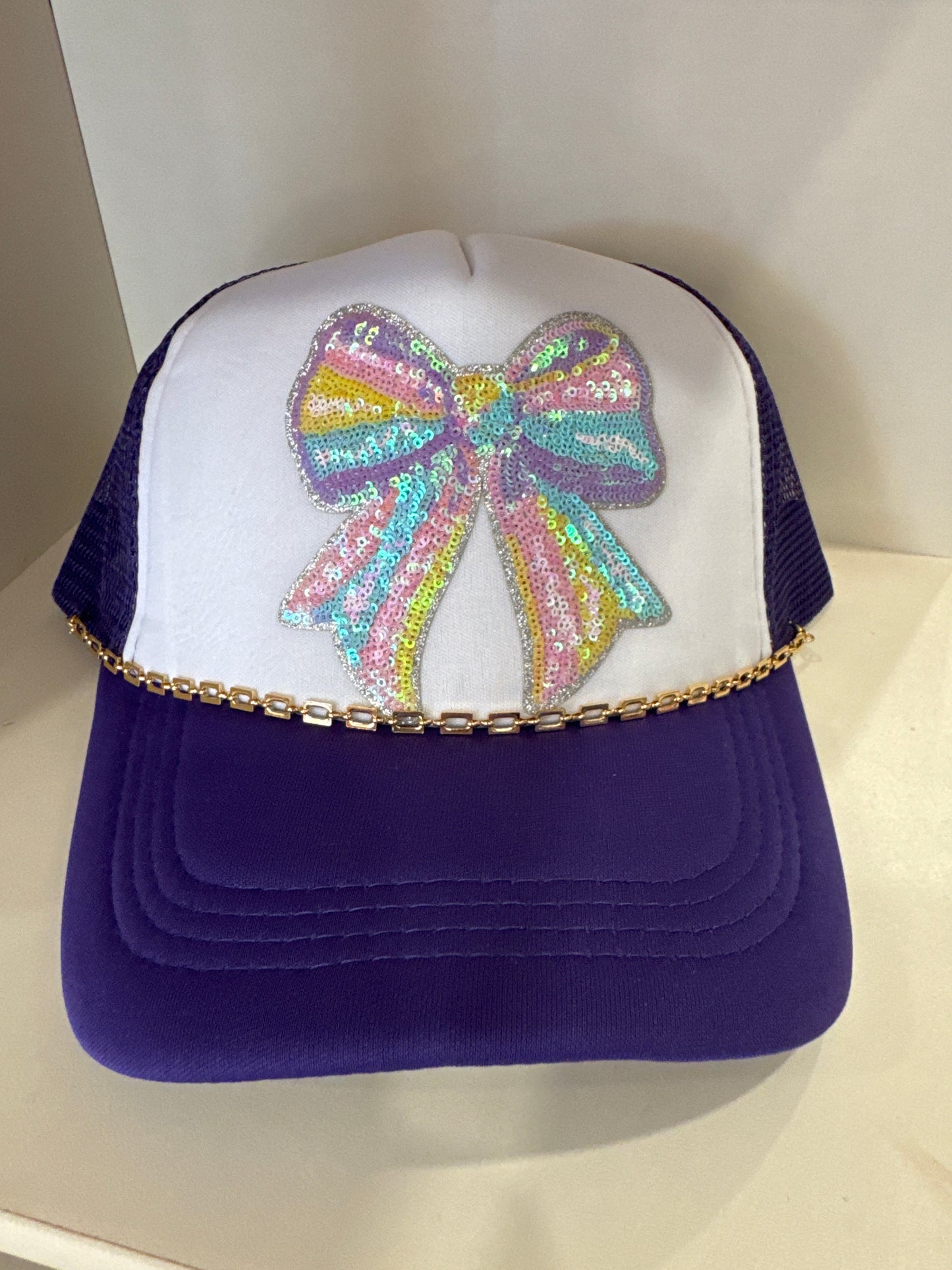 Rainbow Bow Babe Hat