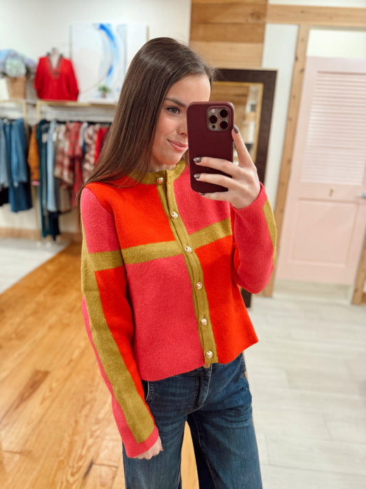 Gold button color block