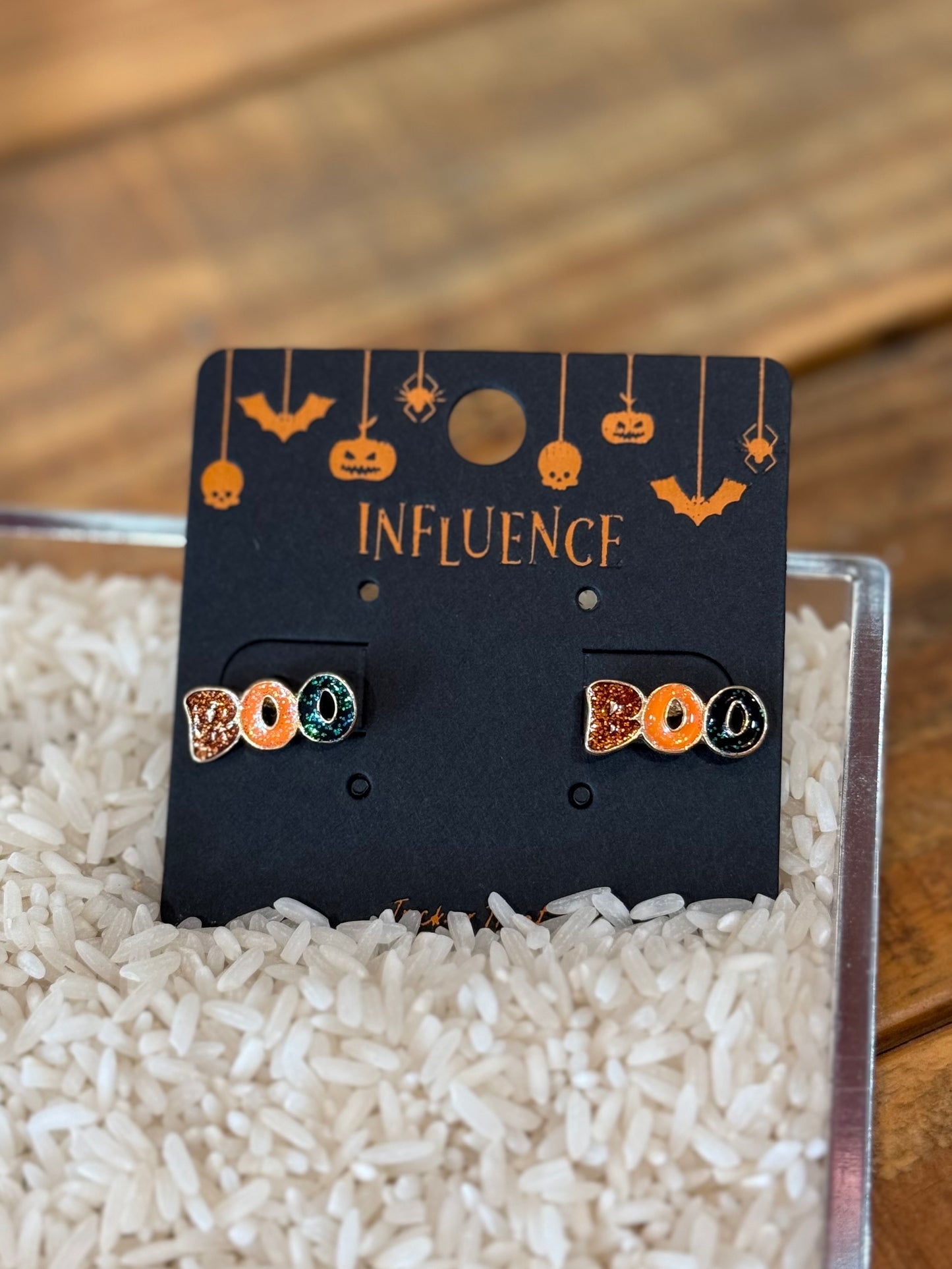 Glitter Boo Studs