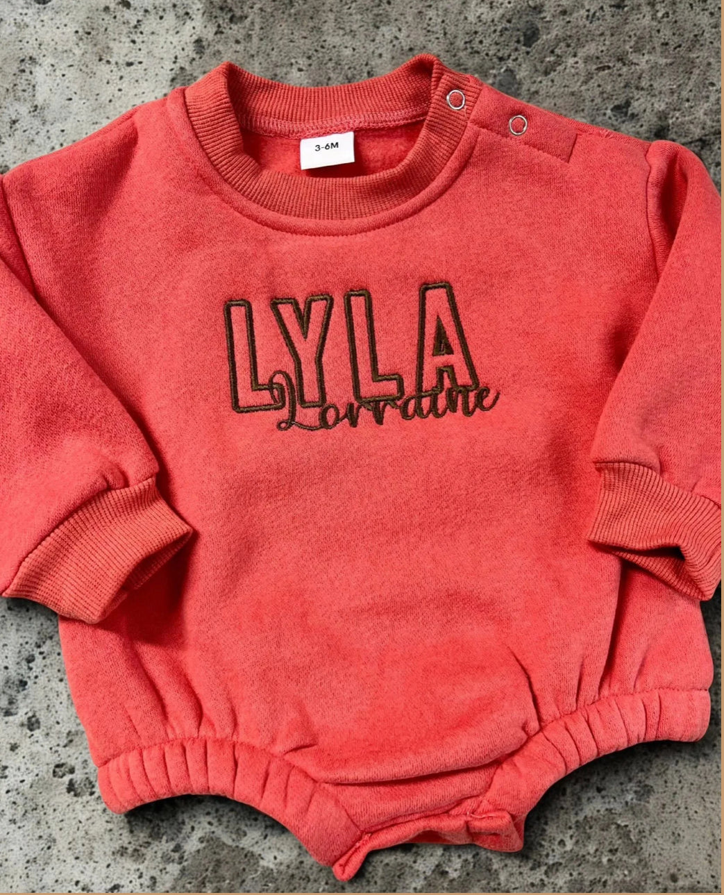 PRE ORDER: Double Name Embroidered Crewneck