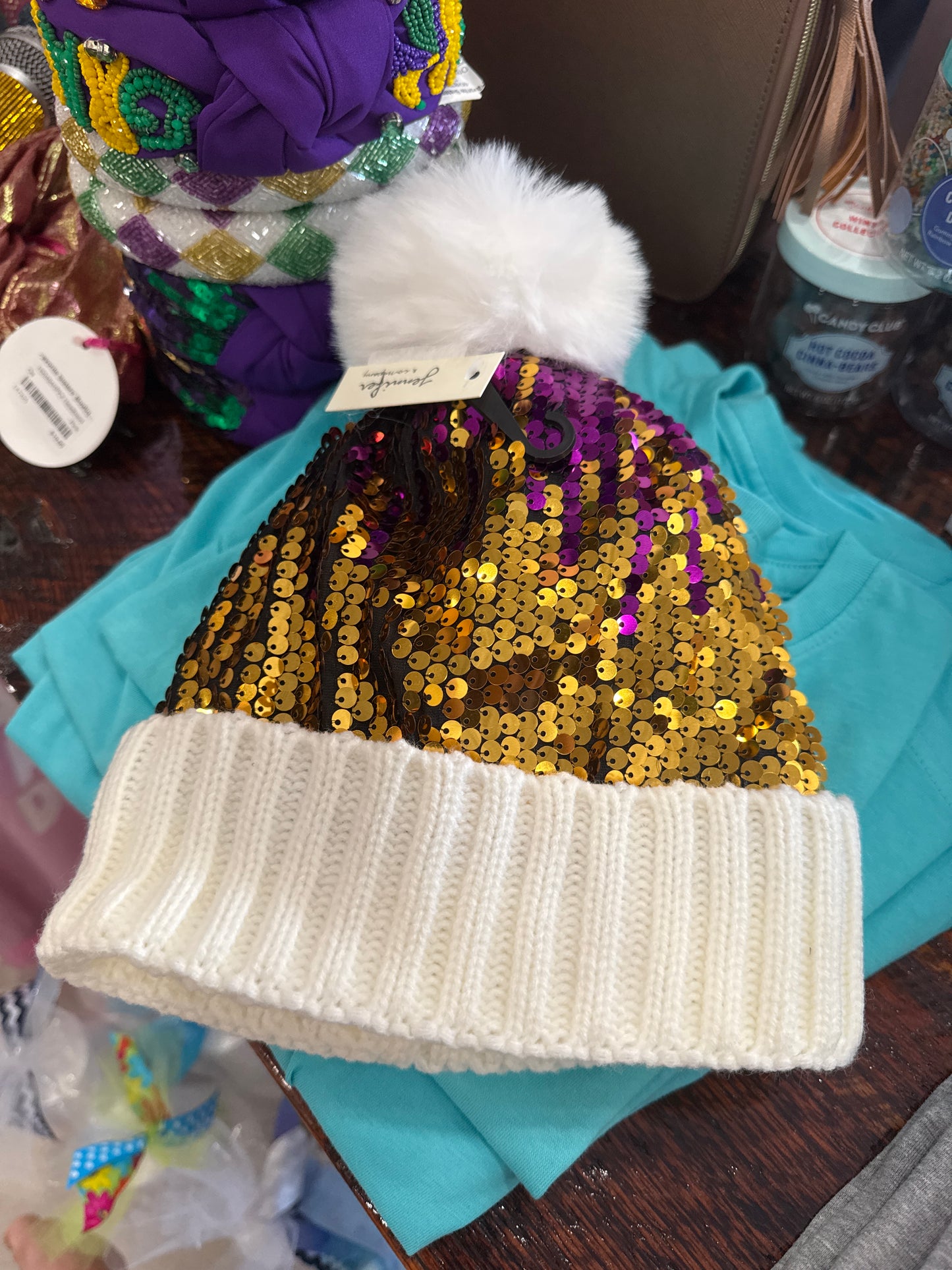 Mardi Gras Beanie