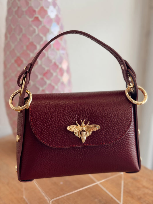 L’ Abeille Bag – Burgundy