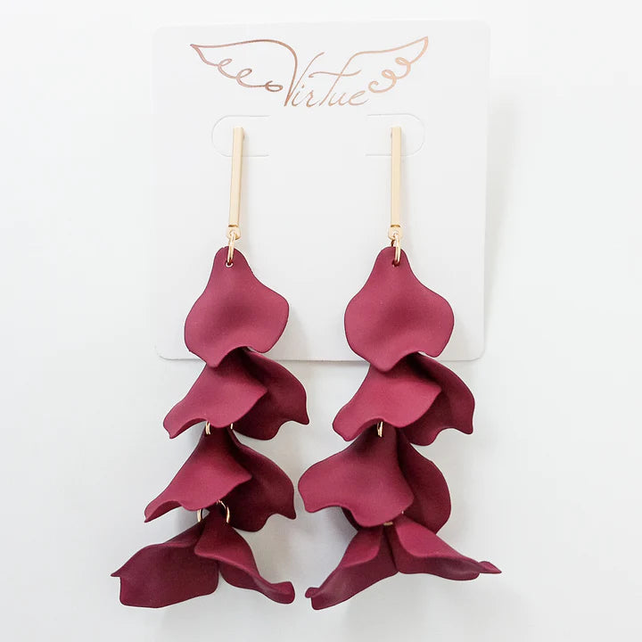 THE HYACINTH PETAL EARRINGS