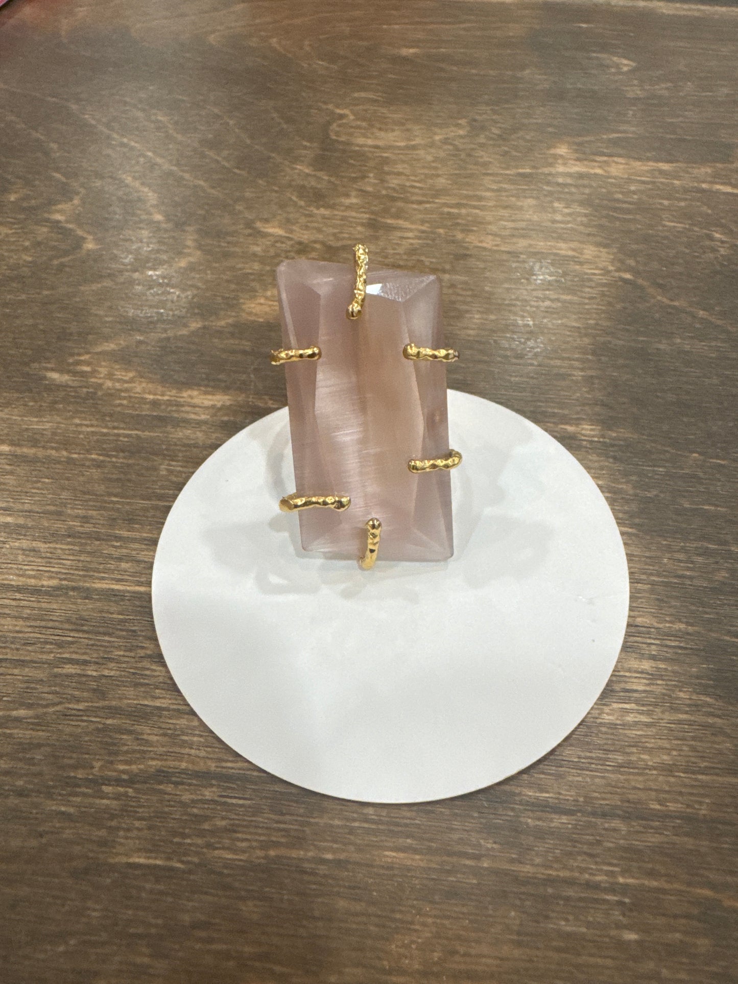 The Rita LUXE Rectangle Stone Ring