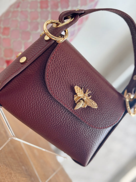 L’ Abeille Bag – Burgundy