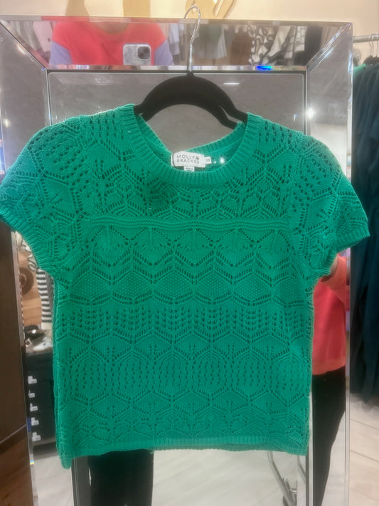 Ladies Knitted Green Sweater