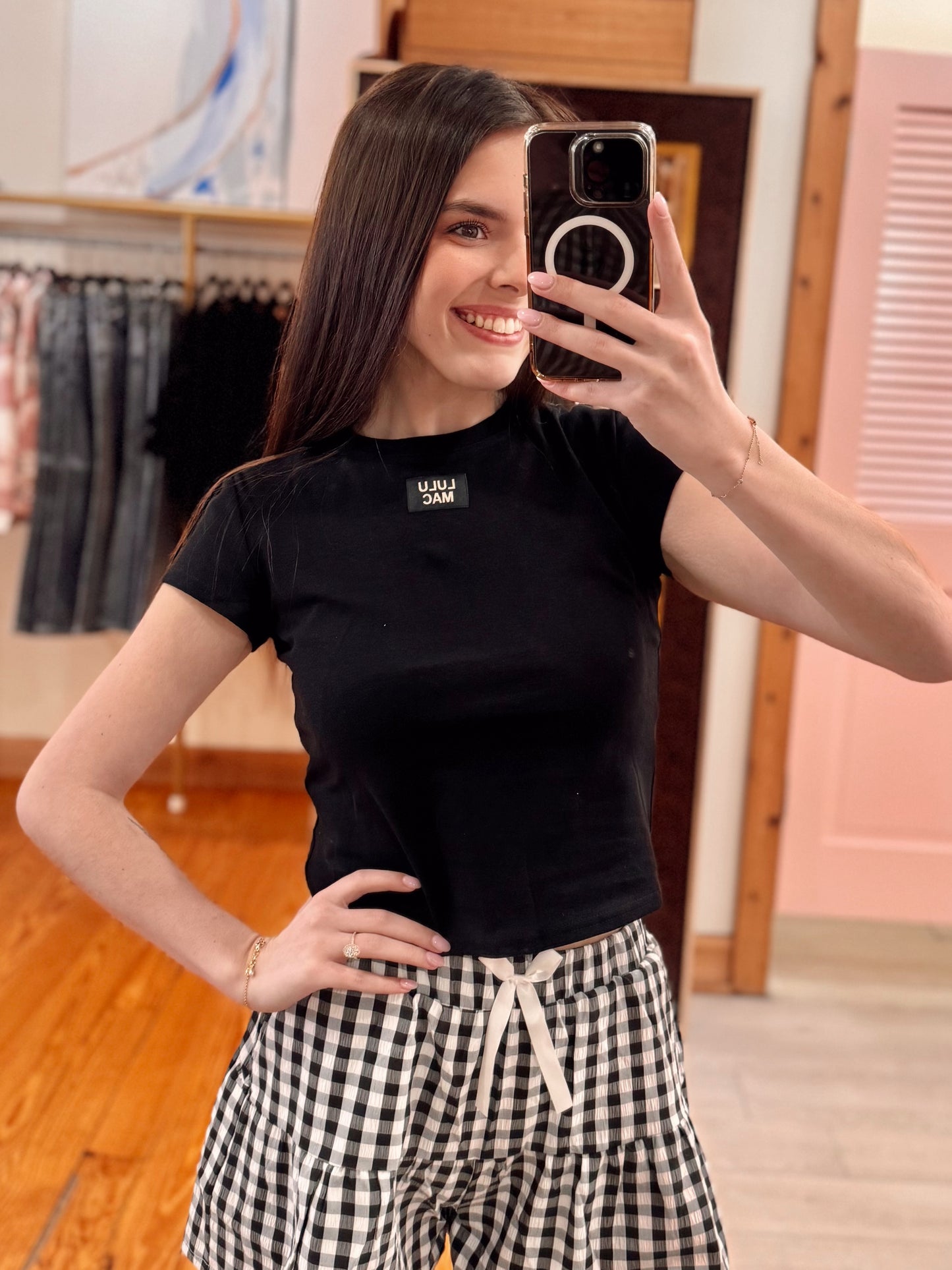 LULUMAC - Black Modern Skort
