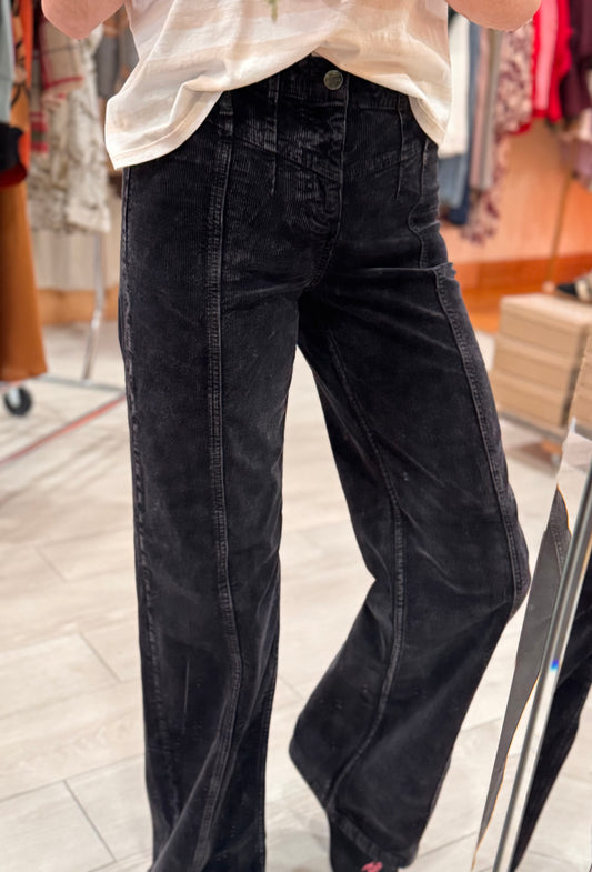 Cozy Corduroy Straight Jeans Risen