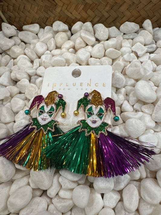 Jester Mardi Gras Earrings