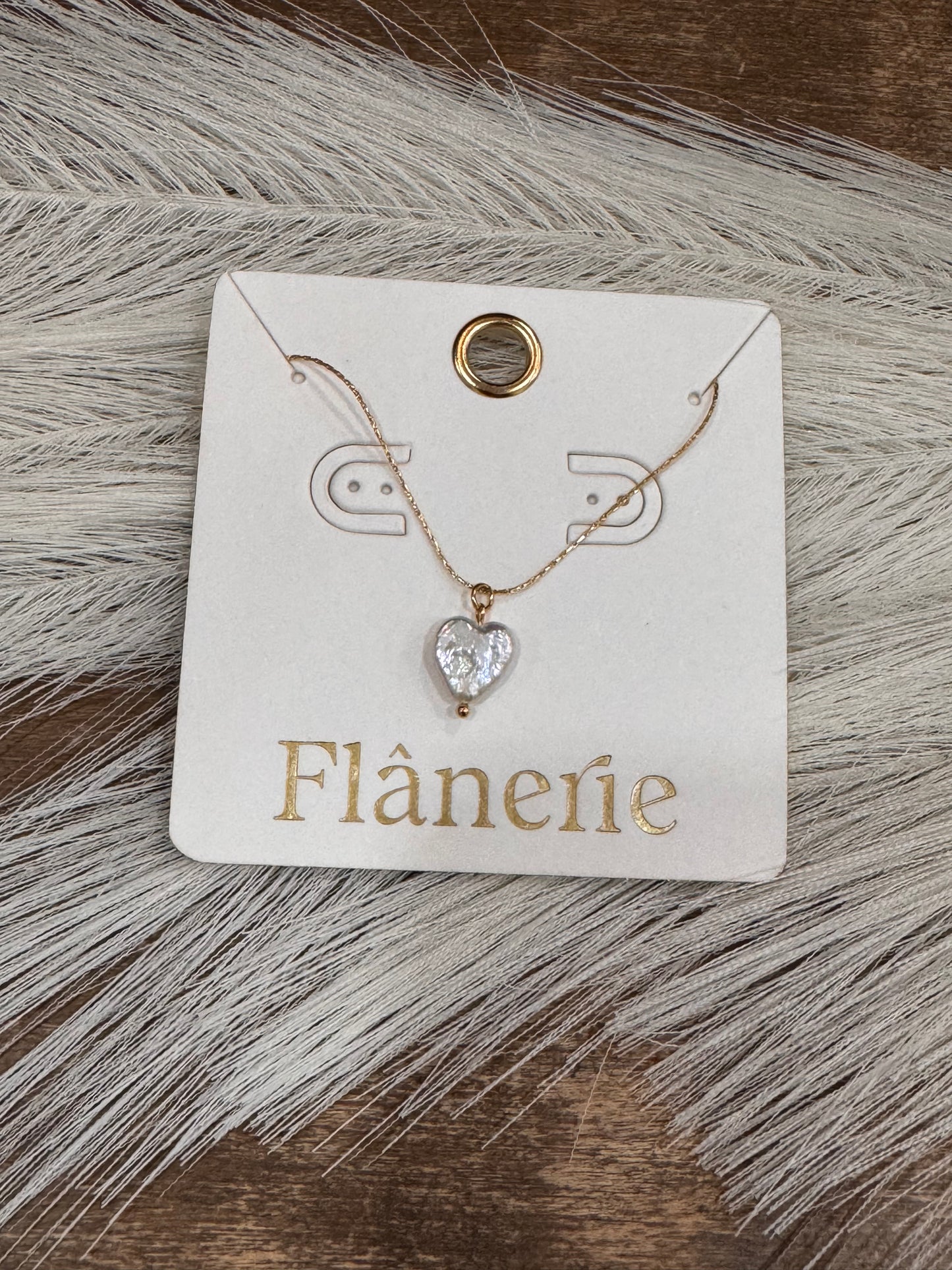 Iridescent Heart Necklace