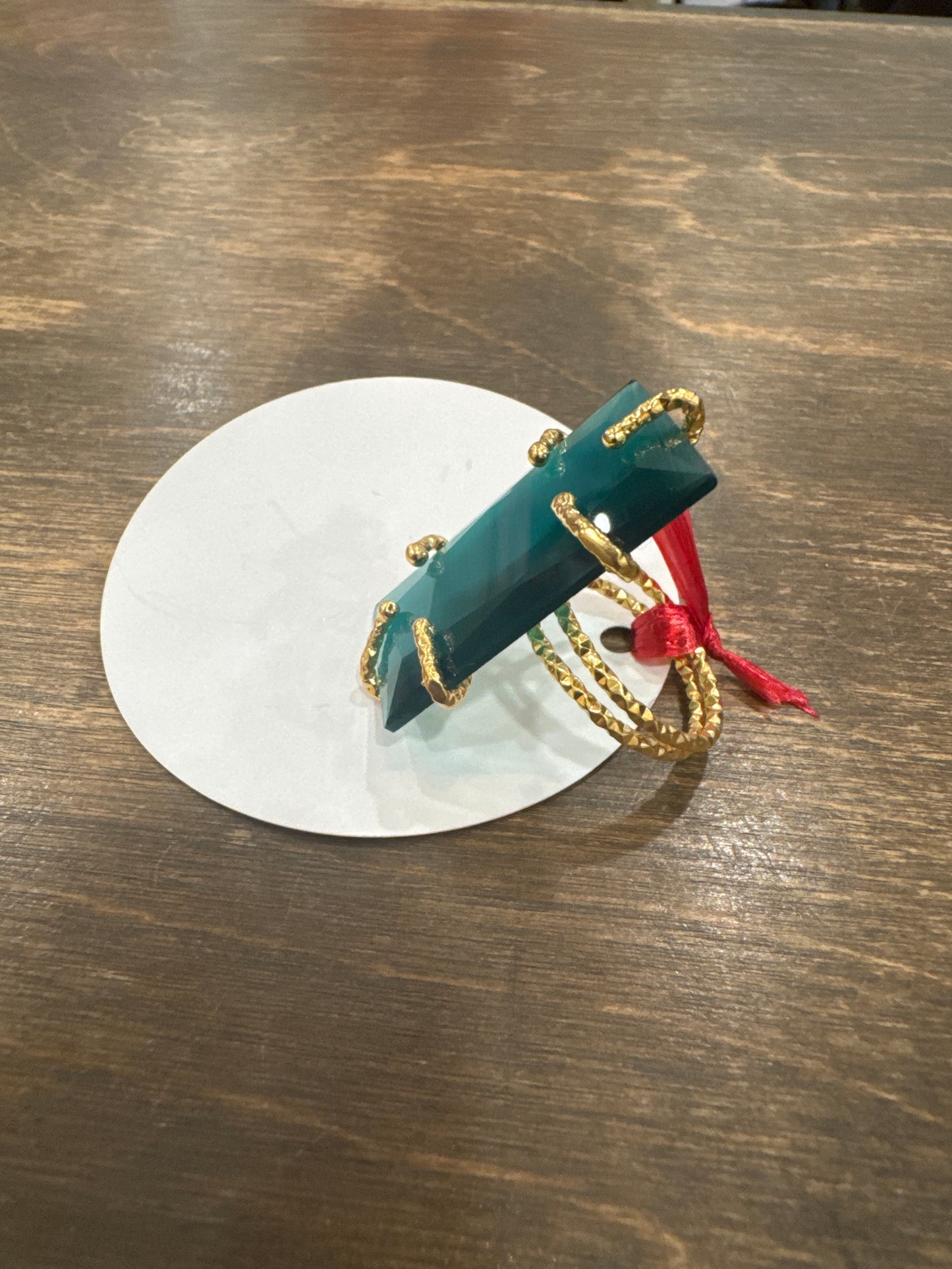 The Rita LUXE Rectangle Stone Ring