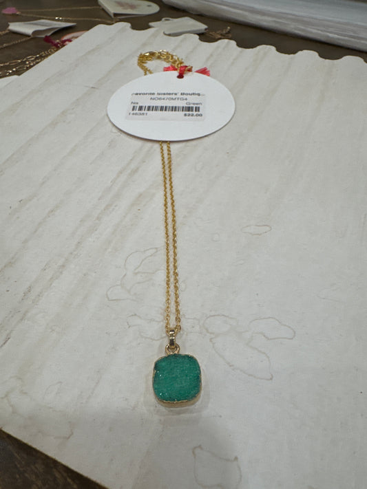 Green/Gold Necklace