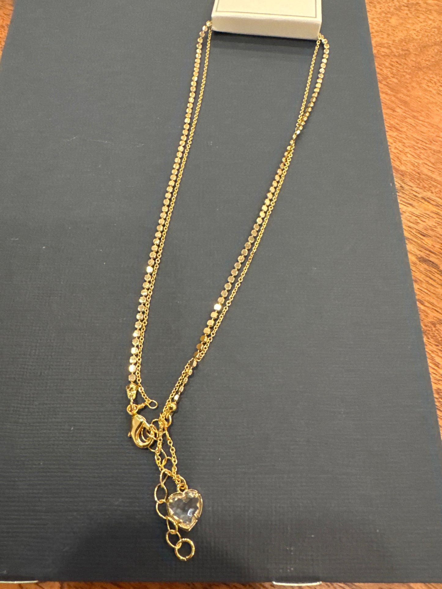 Clear Heart Necklace