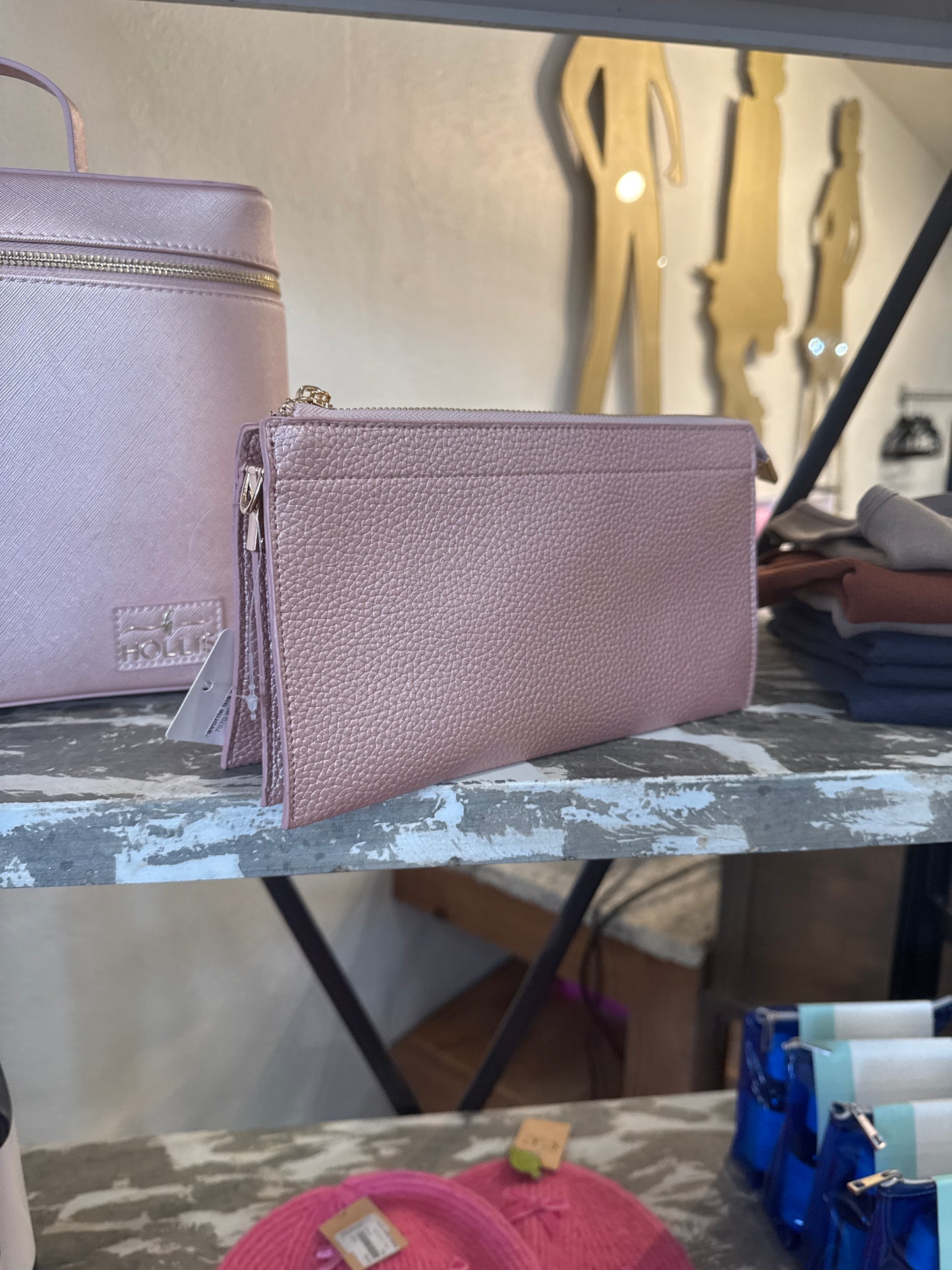 Wristlet Crossbody Pink