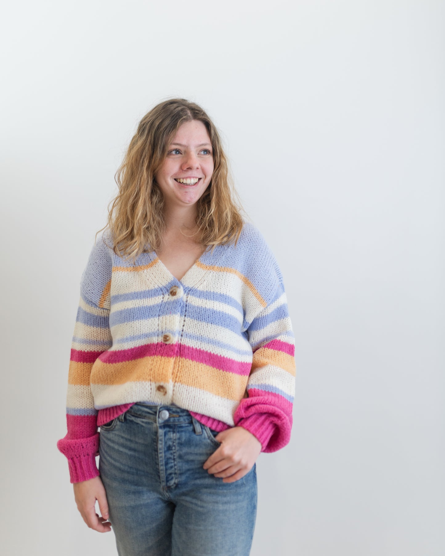 Chasing Sunsets Striped Cardigan