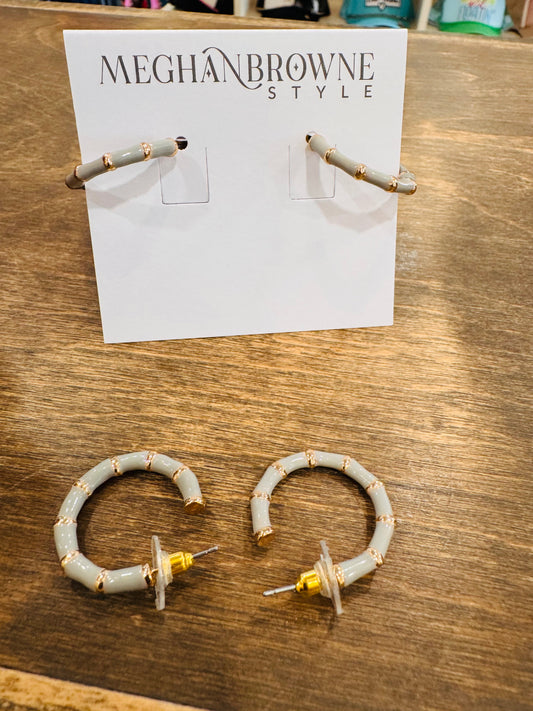 Misty Bamboo Hoops