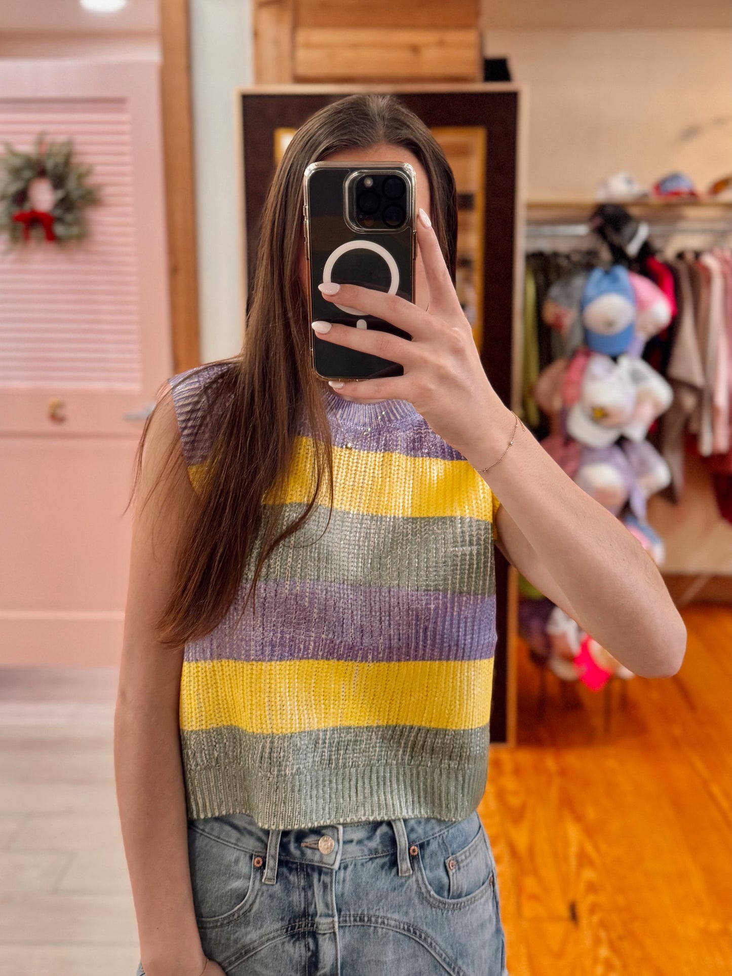 Krewe Chic Sweater Tank Top