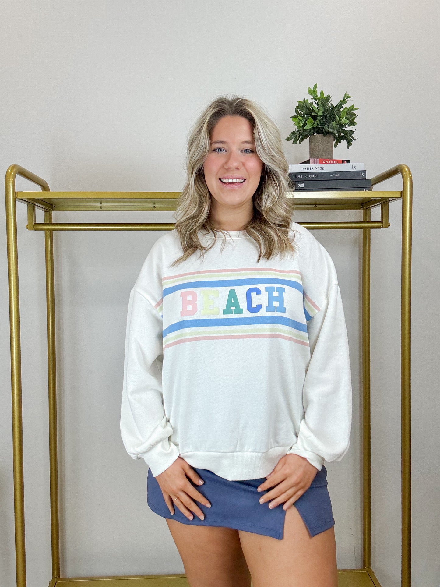 Oversized Beach Sweatshirt Vanilla Ice