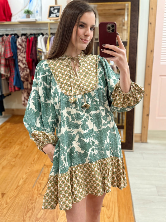 Sage & Saffron Boho Dress