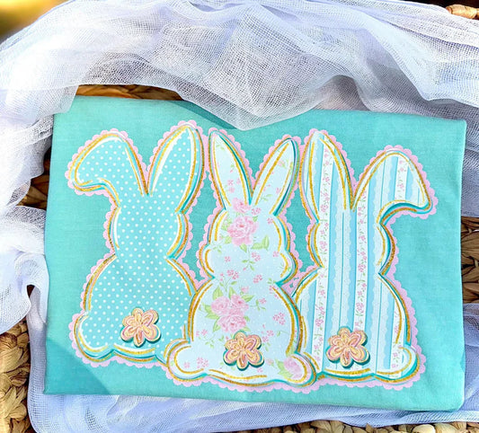 PRE ORDER: Easter Bunny Trio DTF Graphics