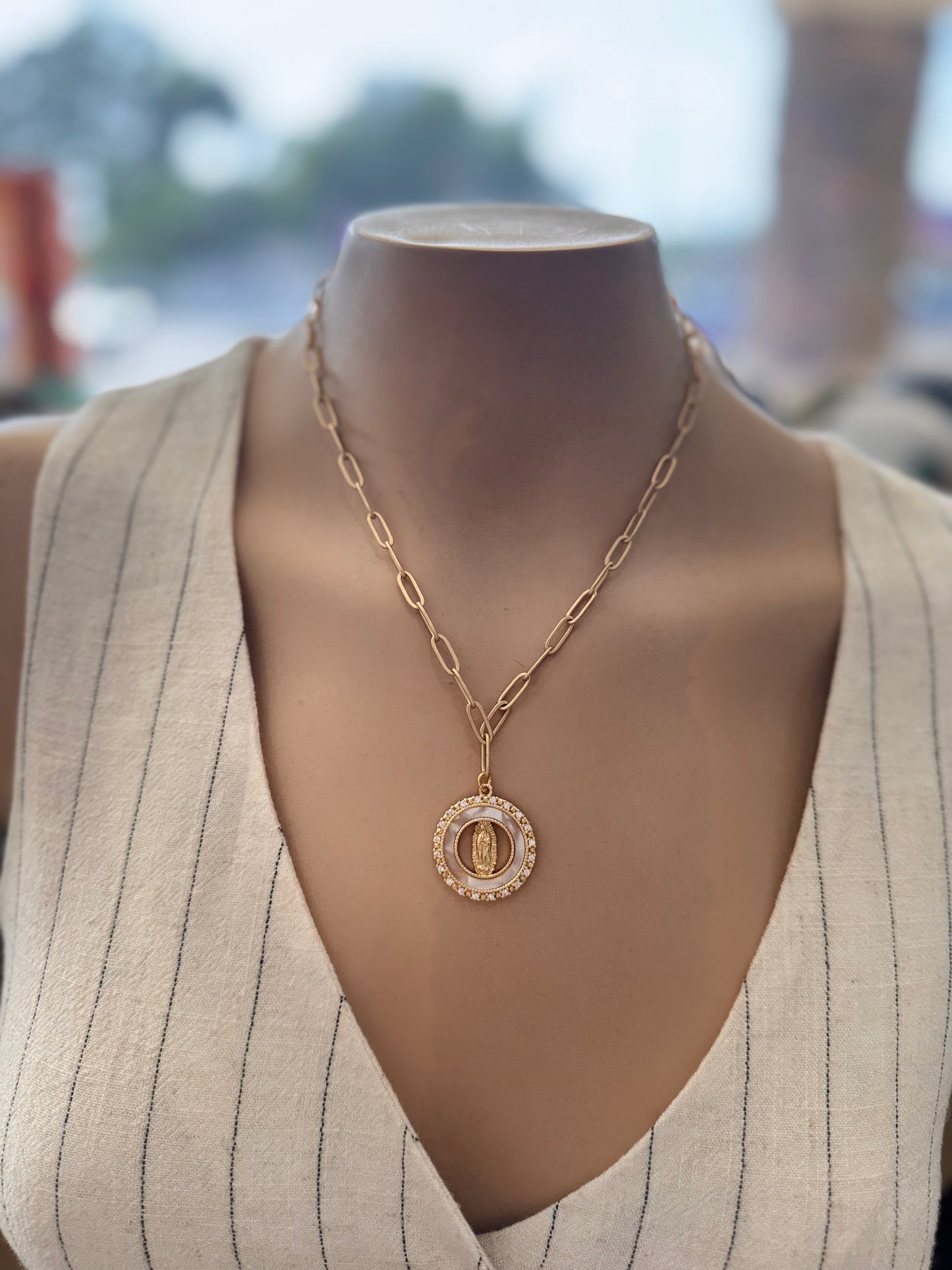 Mary Large Paperclip Necklace