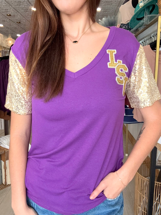 Glitter & Geaux Tee